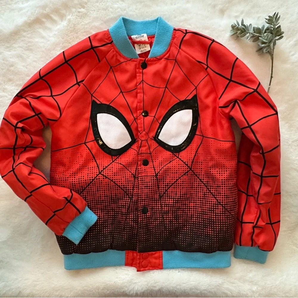 🩶SOLD🩶Disney | Spider-Man Varsity Jacket - Size 9/10 - EUC